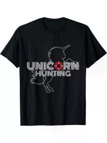 Unicorn Hunting Swingers, Naughty Polyamory Couples Gift T-Shirt, Regular-Fit, Family T-shirt (Color: Black, size: XXL)