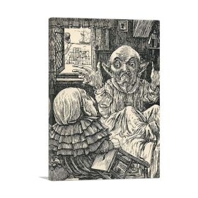 Hunting Of The Snark Plate 5 (Type: Standard Framed Canvas Print, size: 32" x 24" / 80cm x 60cm (approx))
